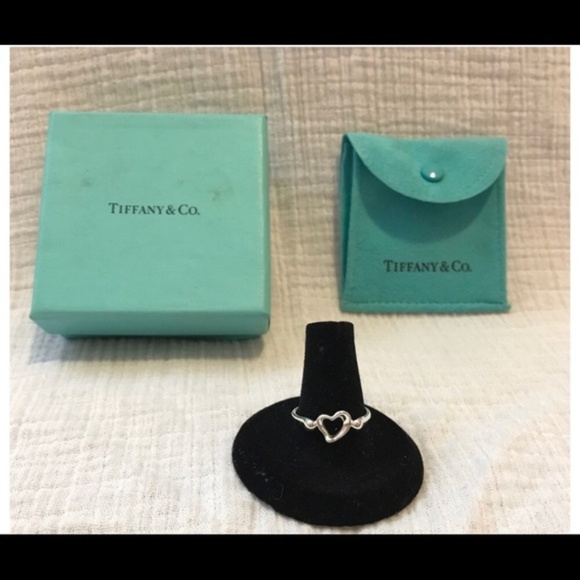 Tiffany & Co. Jewelry - Tiffany’s Elsa Peretti Open Heart ring sz 8.5
